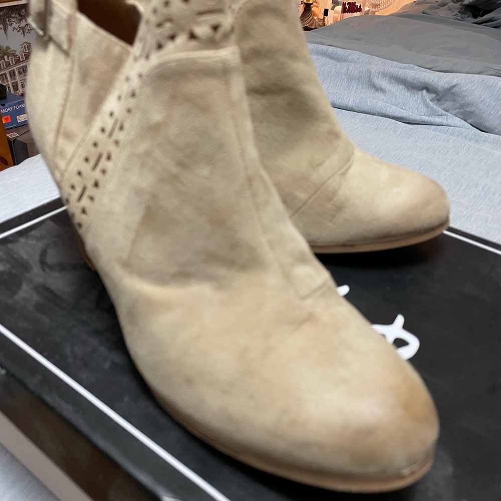 Taupe ankle boots